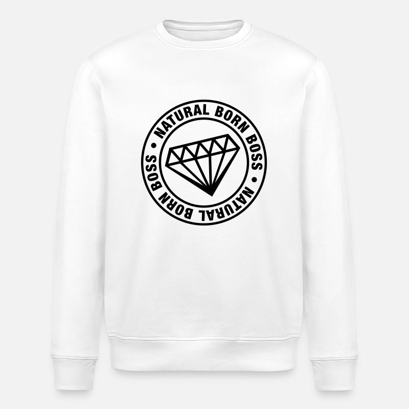 natural_born_boss_de1 - Sweat bio ROLLER Stanley/Stella Unisexe - blanc