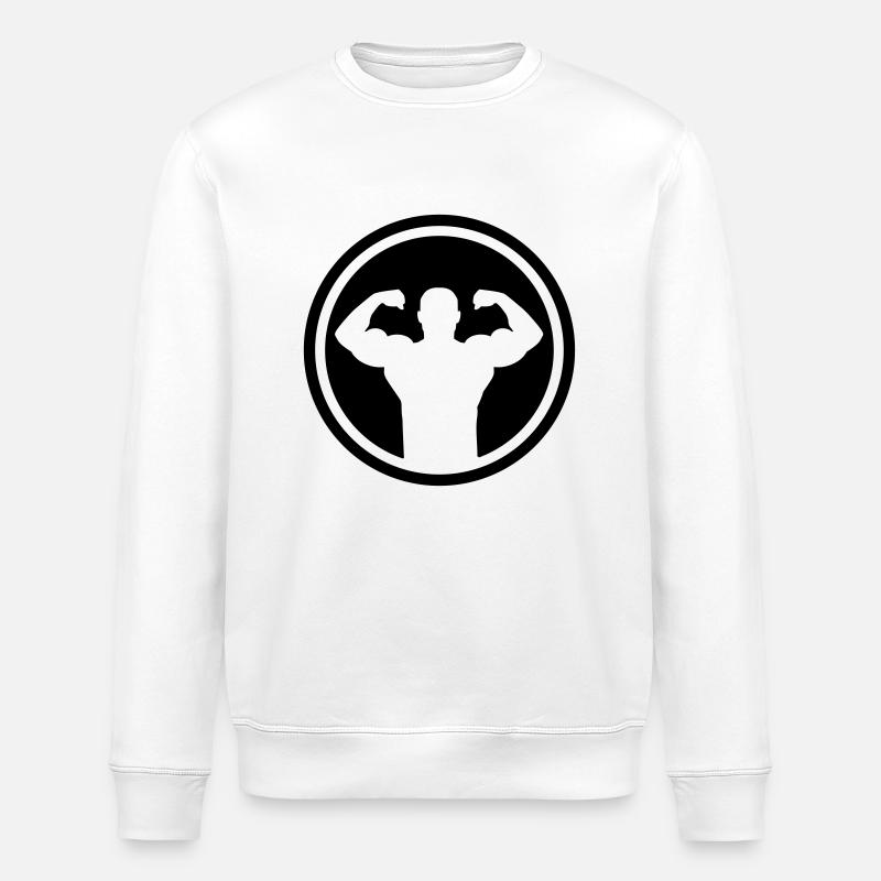 Bodybuilding - Stanley/Stella ROLLER Unisex Organic Sweatshirt - white