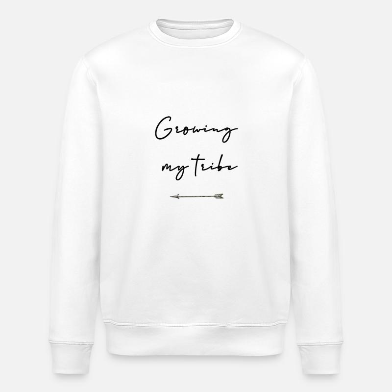 Growing my tribe - Stanley/Stella Unisex Bio-Sweatshirt ROLLER - Weiß