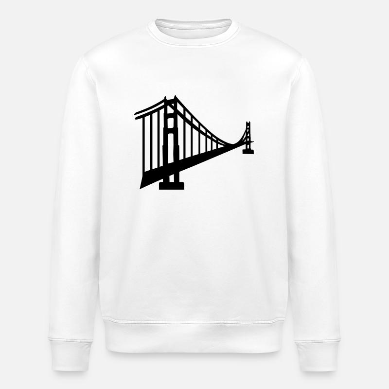 San Francisco - Sweat bio ROLLER Stanley/Stella Unisexe - blanc