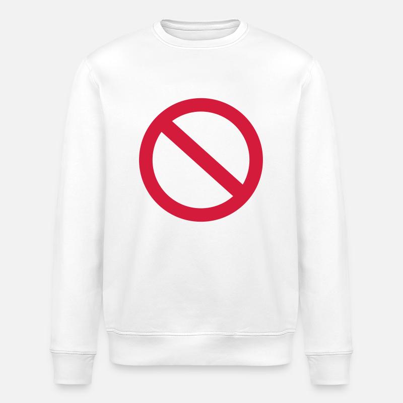 Interdiction - Sweat bio ROLLER Stanley/Stella Unisexe - blanc