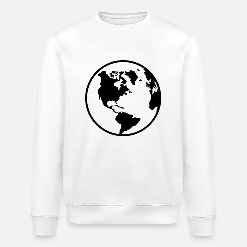 World - Stanley/Stella ROLLER Unisex Organic Sweatshirt - white