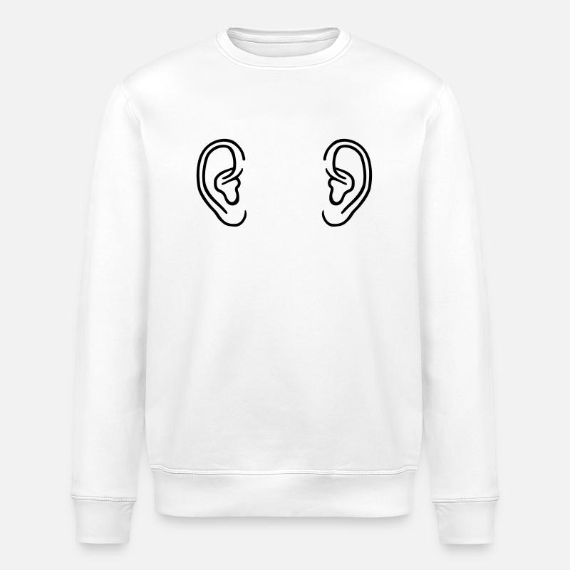 Oreille - Sweat bio ROLLER Stanley/Stella Unisexe - blanc