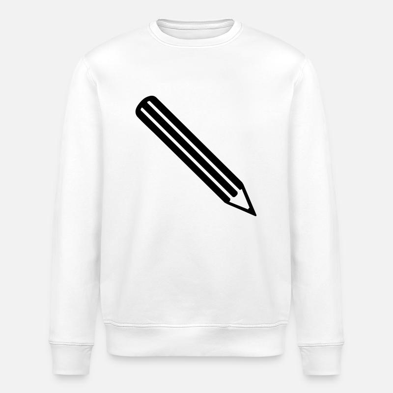 Crayon - Sweat bio ROLLER Stanley/Stella Unisexe - blanc