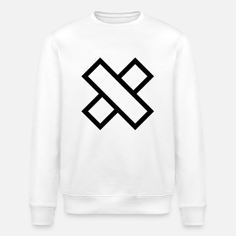 Croix - Sweat bio ROLLER Stanley/Stella Unisexe - blanc