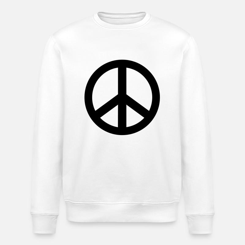 Peace - Sweat bio ROLLER Stanley/Stella Unisexe - blanc