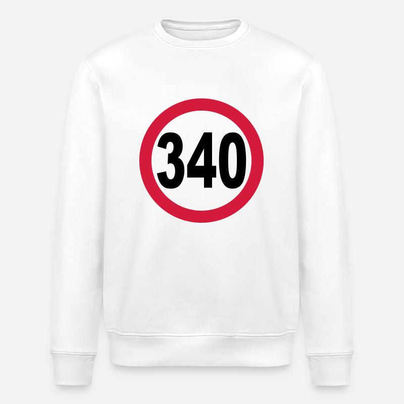 Geschwindigkeitsbegrenzung 340_v1 - Stanley/Stella Unisex Bio-Sweatshirt ROLLER - Weiß