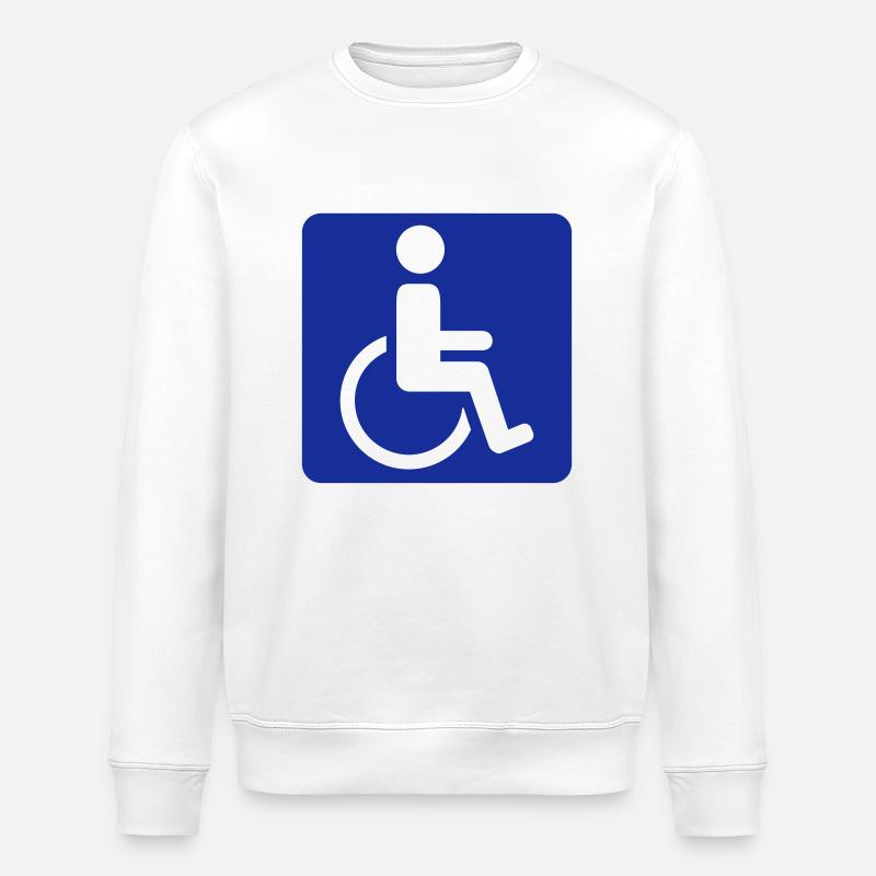 Rollstuhl - Stanley/Stella Unisex Bio-Sweatshirt ROLLER - Weiß