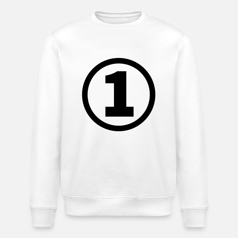 number one numéro un - Sweat bio ROLLER Stanley/Stella Unisexe - blanc
