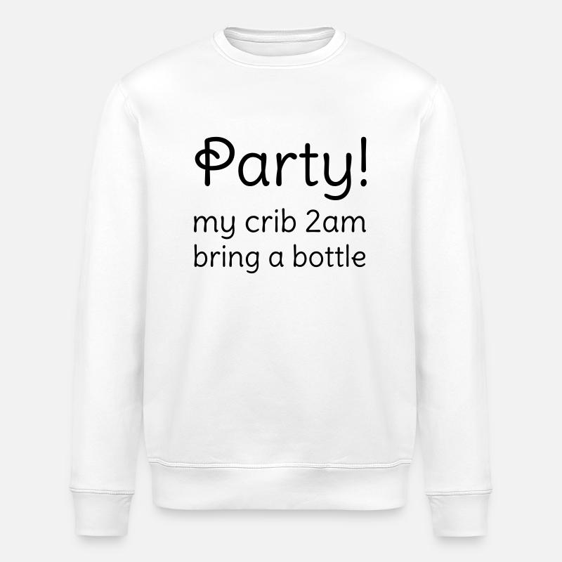 Party - Stanley/Stella ROLLER Unisex Organic Sweatshirt - white