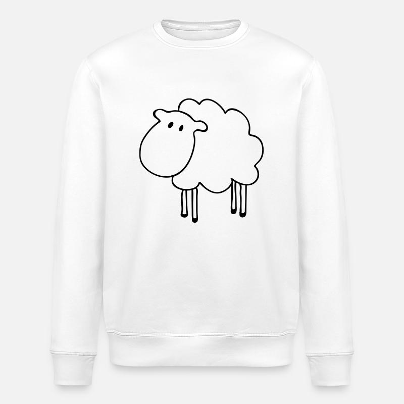 Schaf - Stanley/Stella Unisex Bio-Sweatshirt ROLLER - Weiß