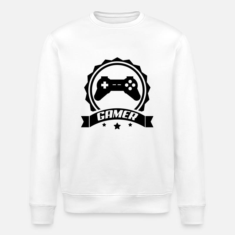 gamer - Sweat bio ROLLER Stanley/Stella Unisexe - blanc