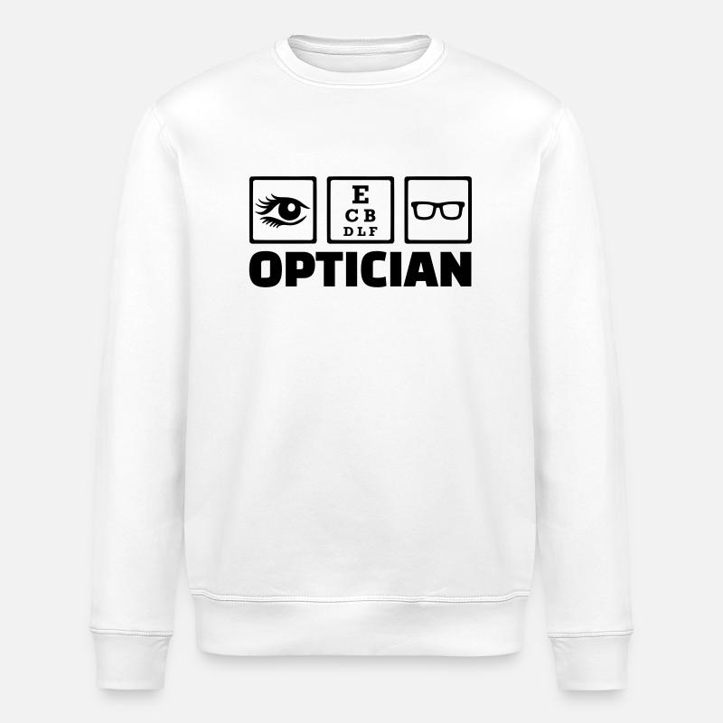 Optician - Stanley/Stella ROLLER Unisex Organic Sweatshirt - white