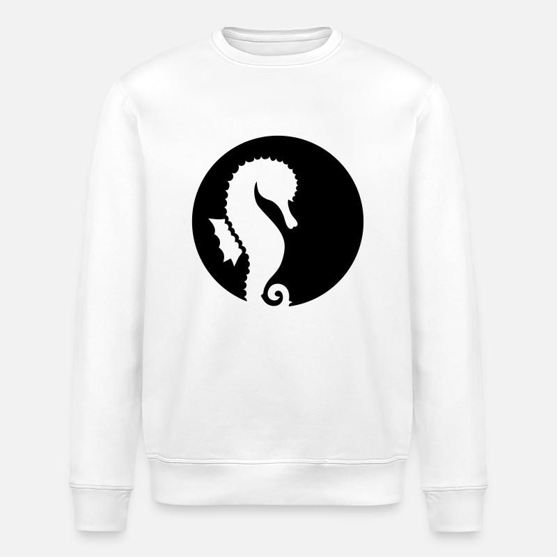 Seepferdchen - Stanley/Stella Unisex Bio-Sweatshirt ROLLER - Weiß