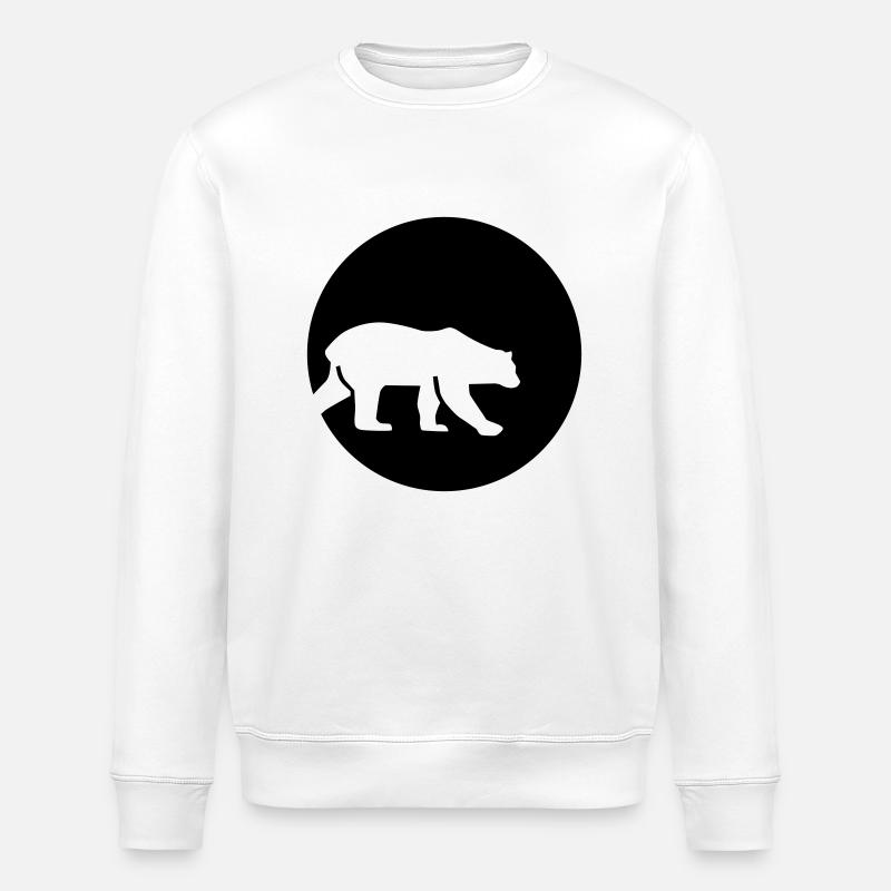 Ours polaire - Sweat bio ROLLER Stanley/Stella Unisexe - blanc