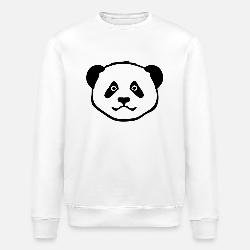 Panda - Sweat bio ROLLER Stanley/Stella Unisexe - blanc