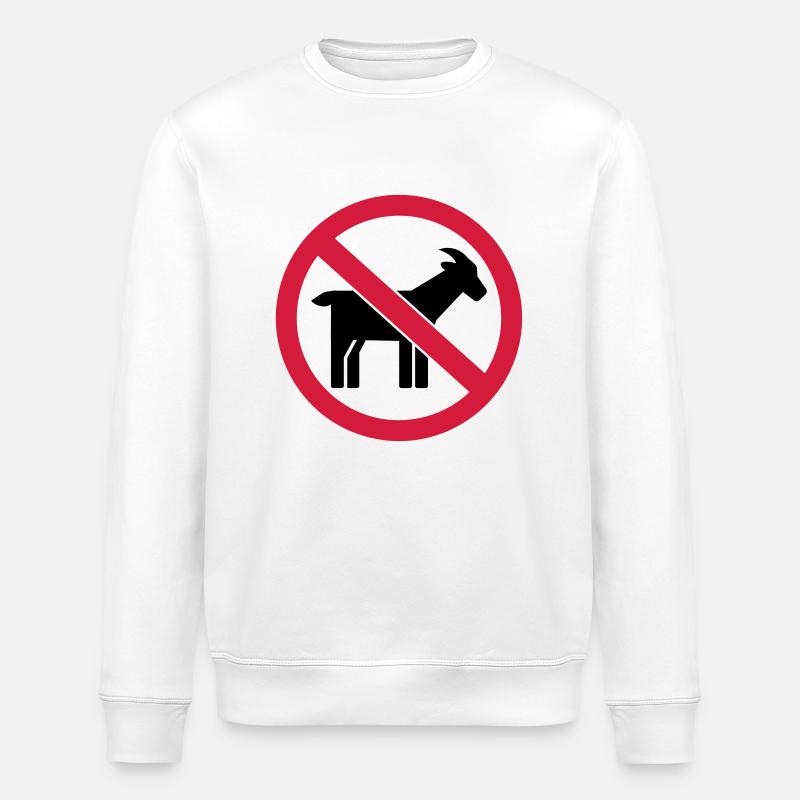 Ziege - Stanley/Stella Unisex Bio-Sweatshirt ROLLER - Weiß