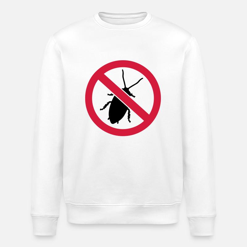 Cockroach - Stanley/Stella ROLLER Unisex Organic Sweatshirt - white