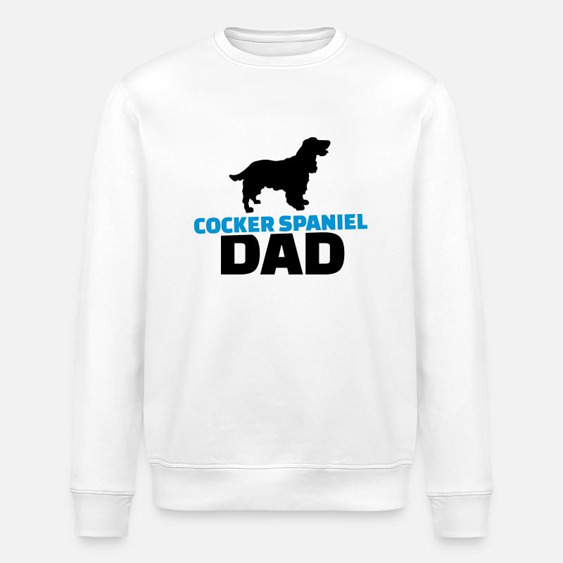 Cocker Spaniel Dad - Sweat bio ROLLER Stanley/Stella Unisexe - blanc