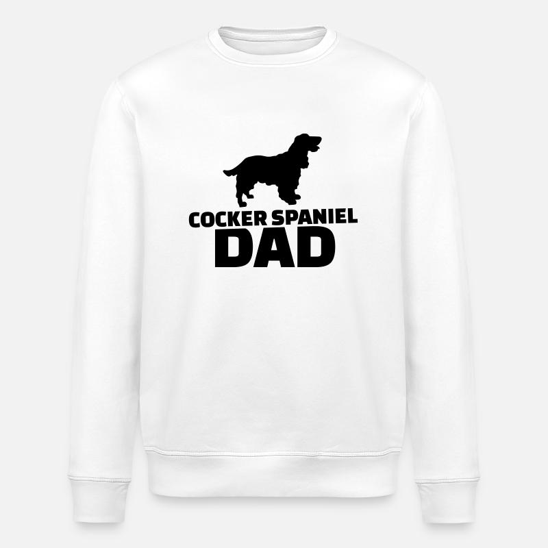 Cocker Spaniel Dad - Sweat bio ROLLER Stanley/Stella Unisexe - blanc
