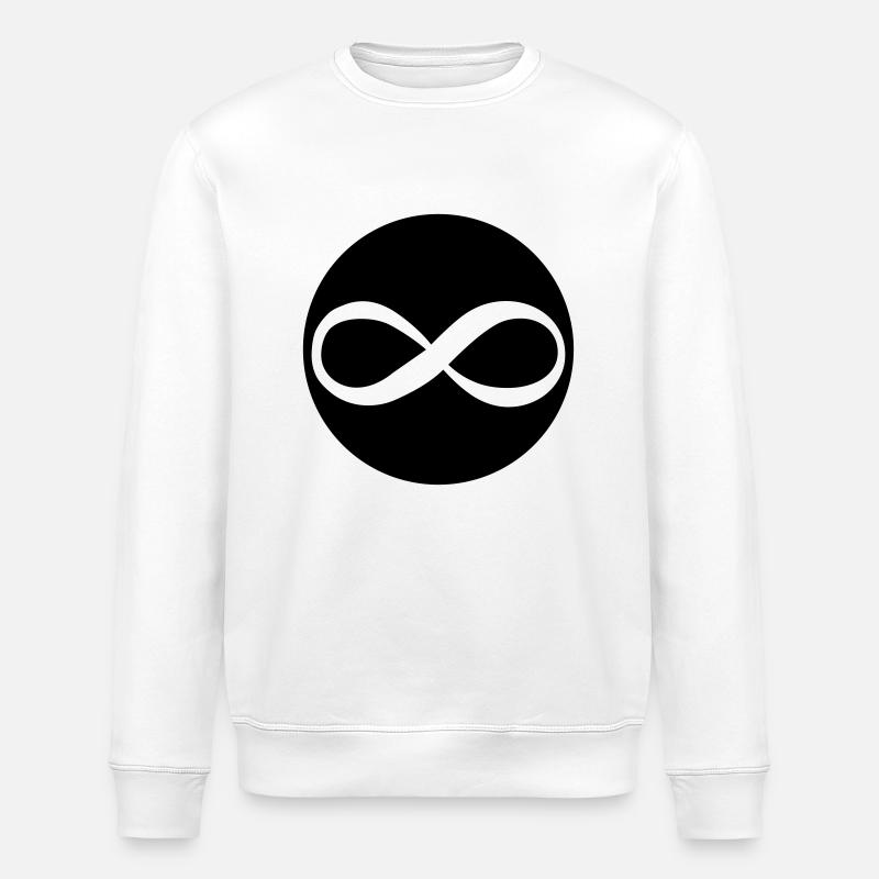 unendlich - Stanley/Stella ROLLER Unisex Organic Sweatshirt - white