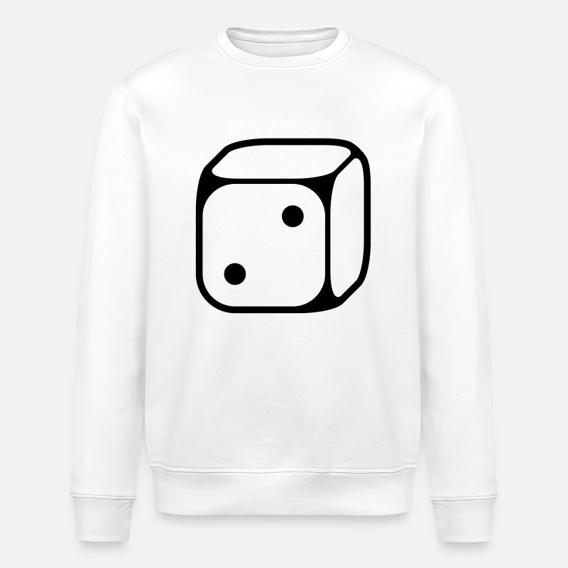 2-cube (two / 1C) - Stanley/Stella ROLLER Unisex Organic Sweatshirt - white