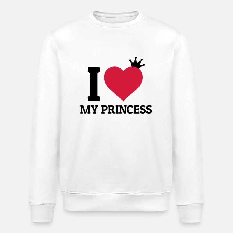 I love my Princess - Sweat bio ROLLER Stanley/Stella Unisexe - blanc