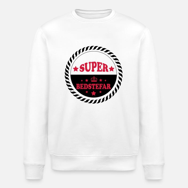 Super bedstefar 111 - Stanley/Stella Unisex Bio-Sweatshirt ROLLER - Weiß