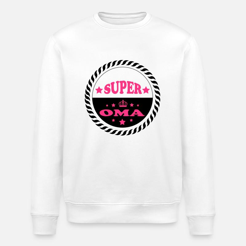 Super oma 111 - Stanley/Stella Unisex Bio-Sweatshirt ROLLER - Weiß