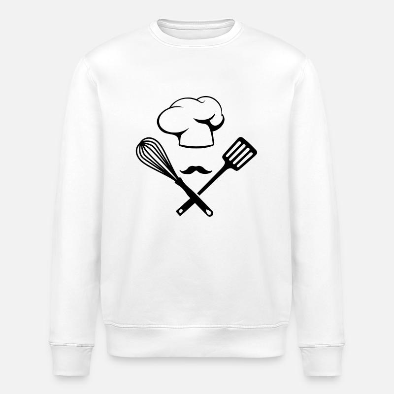 Koch Chef - Stanley/Stella Unisex Bio-Sweatshirt ROLLER - Weiß