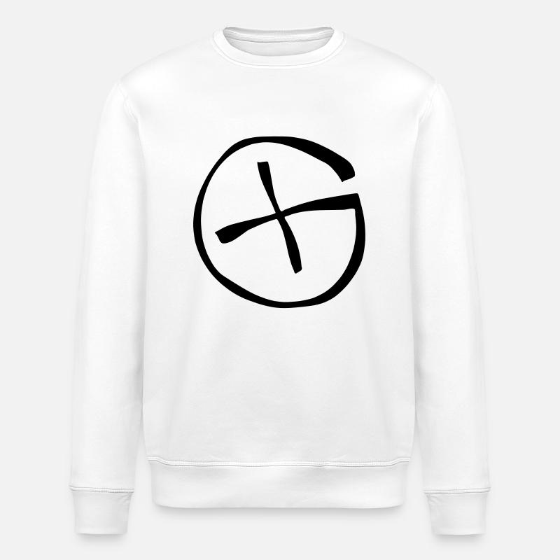 Geocaching - Sweat bio ROLLER Stanley/Stella Unisexe - blanc