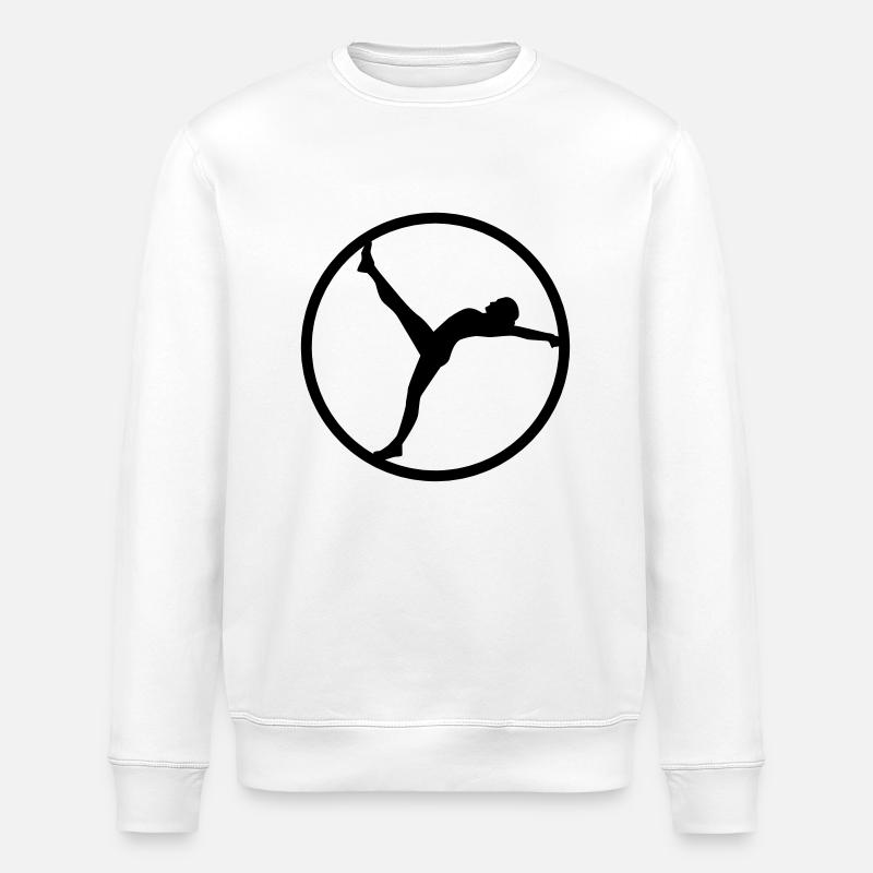 Roue allemande - Sweat bio ROLLER Stanley/Stella Unisexe - blanc