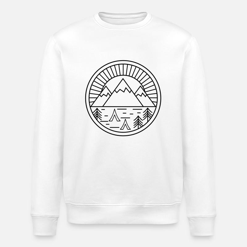 camping - Stanley/Stella ROLLER Unisex Organic Sweatshirt - white