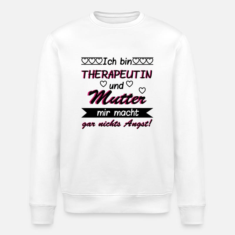Therapeutin und Mutter - Stanley/Stella Unisex Bio-Sweatshirt ROLLER - Weiß