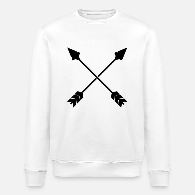 Pfeile - Stanley/Stella Unisex Bio-Sweatshirt ROLLER - Weiß