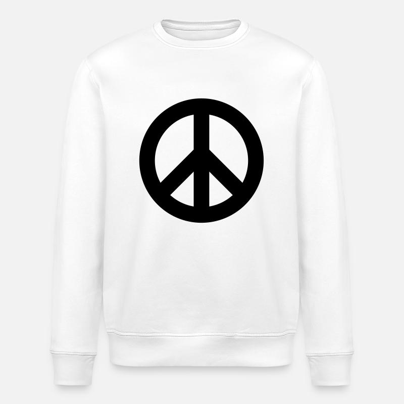 Peace Logo - Sweat bio ROLLER Stanley/Stella Unisexe - blanc