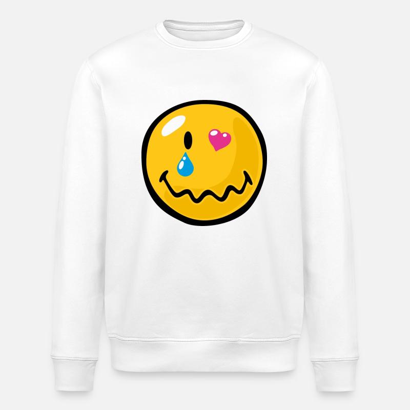 Smiley Love Sentimentality - Sweat bio ROLLER Stanley/Stella Unisexe - blanc