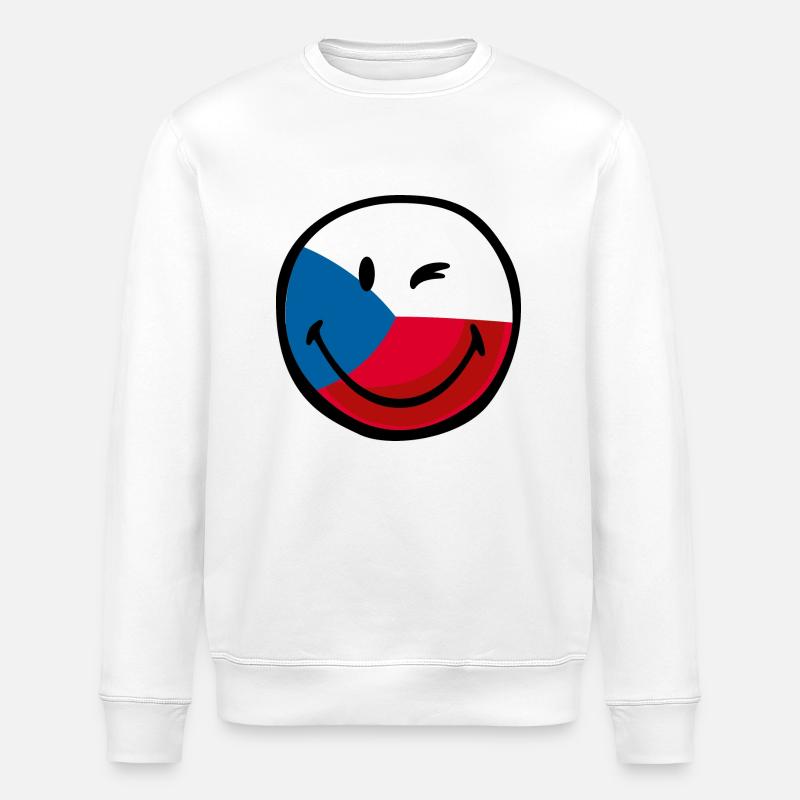 Smiley Czech Republic - Stanley/Stella Unisex Bio-Sweatshirt ROLLER - Weiß