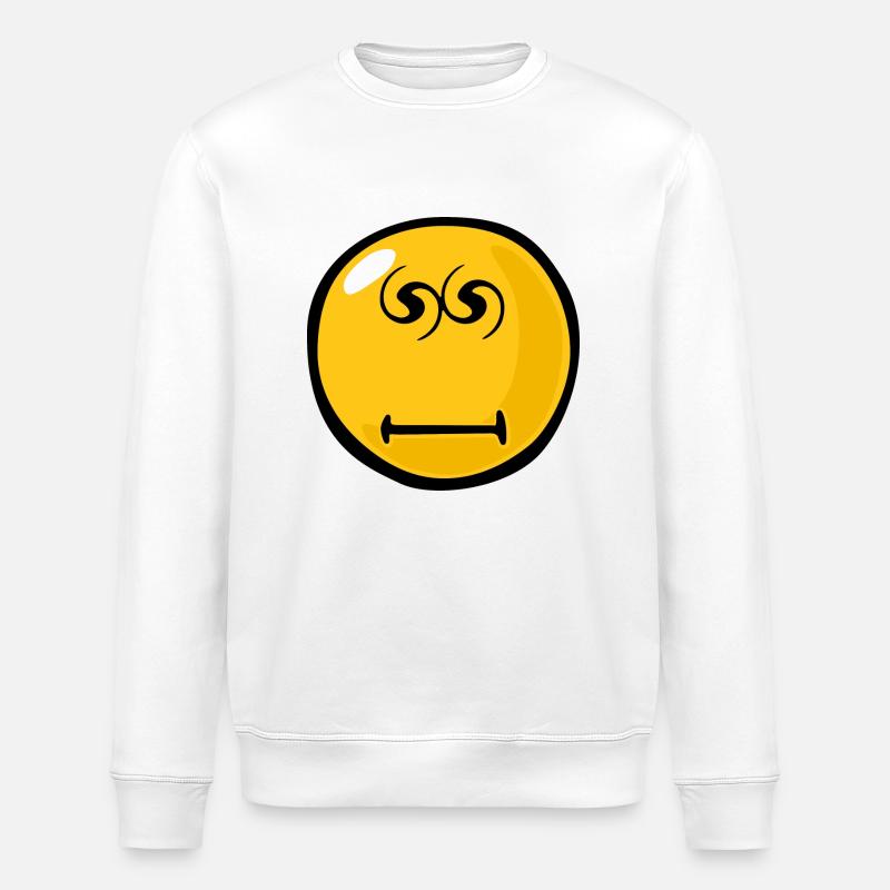 Smiley Hypnotised - Stanley/Stella Unisex Bio-Sweatshirt ROLLER - Weiß