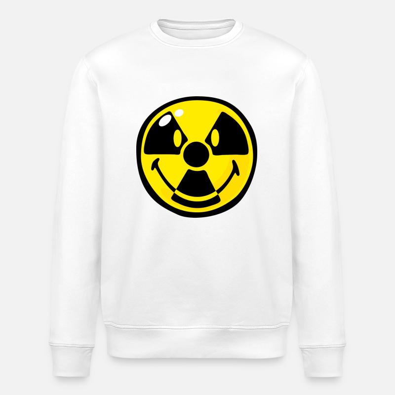 Smiley Radioactive - Stanley/Stella Unisex Bio-Sweatshirt ROLLER - Weiß