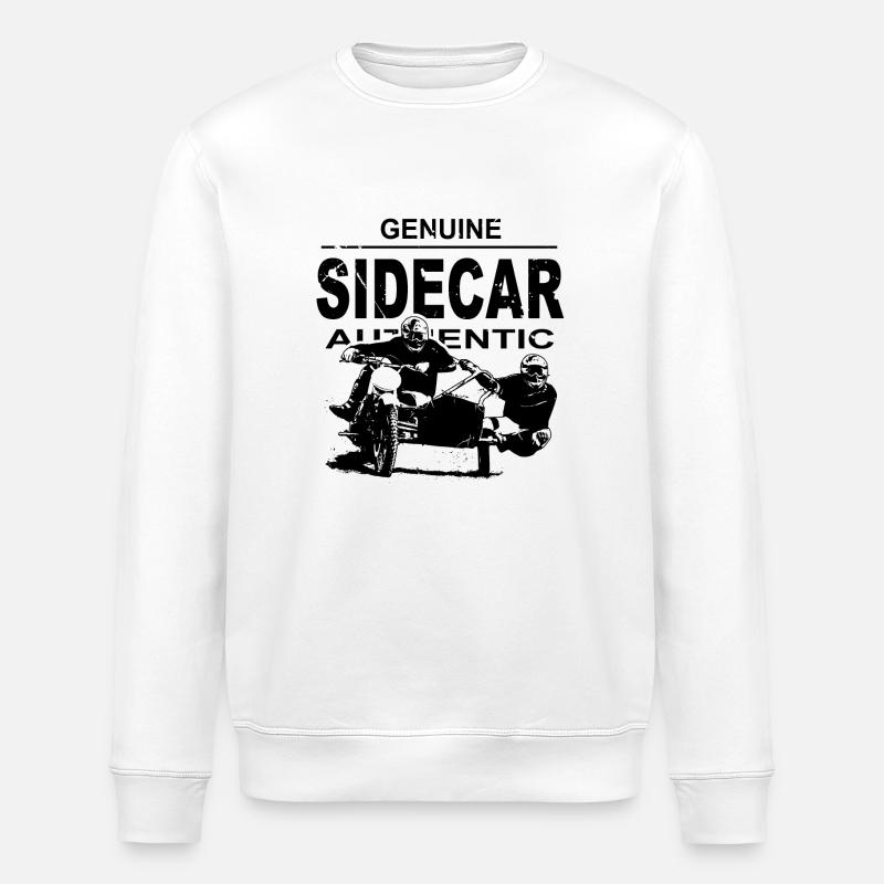 Sidecar Moto Cross - Stanley/Stella Unisex Bio-Sweatshirt ROLLER - Weiß