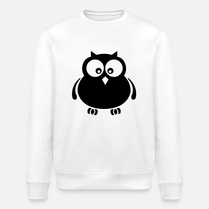 eule - Stanley/Stella Unisex Bio-Sweatshirt ROLLER - Weiß
