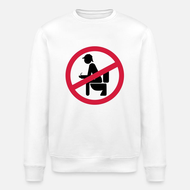 no shit sherlock - Stanley/Stella Unisex Bio-Sweatshirt ROLLER - Weiß