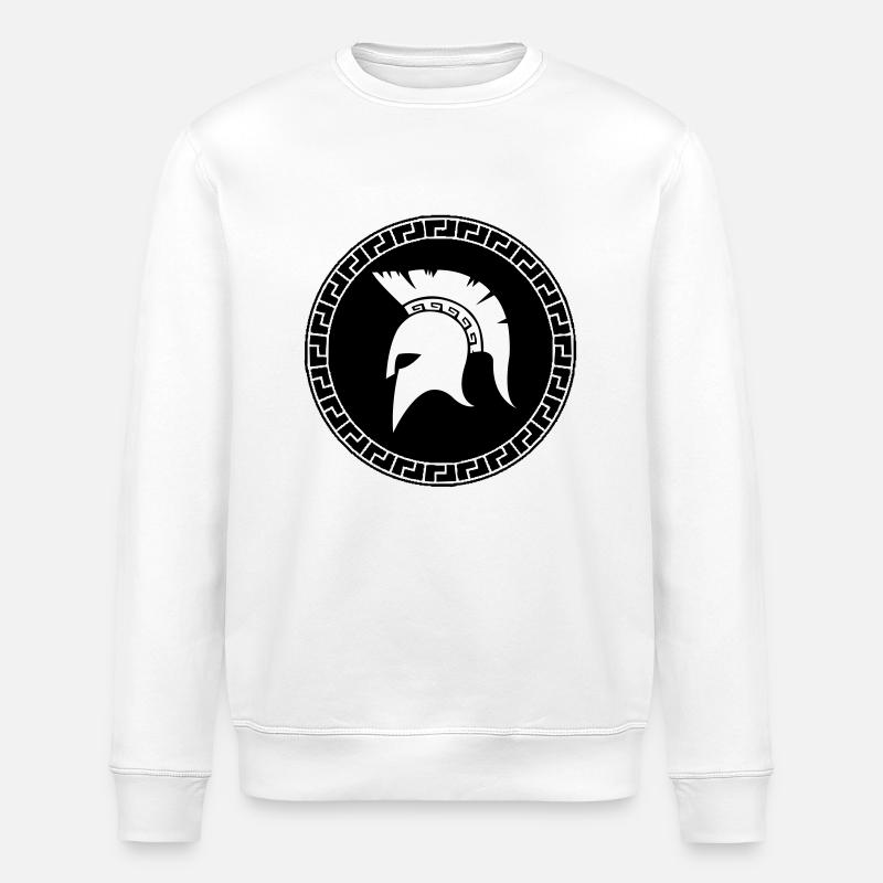 sparta_helm_01 - Stanley/Stella Unisex Bio-Sweatshirt ROLLER - Weiß