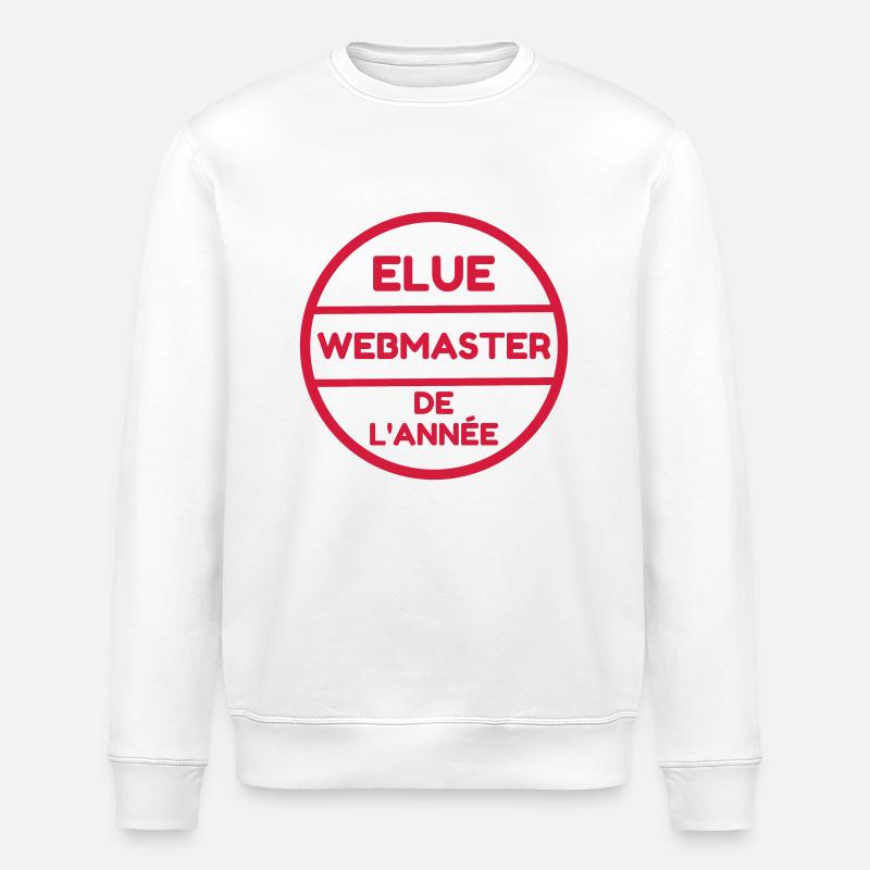 Webmaster Internet Web Geek Website - Sweat bio ROLLER Stanley/Stella Unisexe - blanc