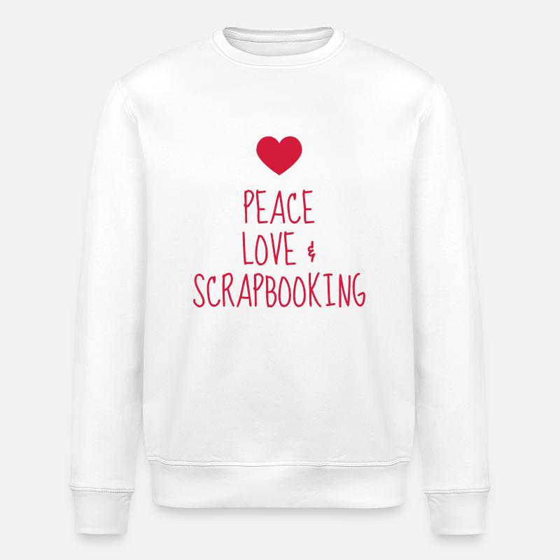 Scrapbooking / Scraper / Scrapeuse / Scrapeur - Sweat bio ROLLER Stanley/Stella Unisexe - blanc