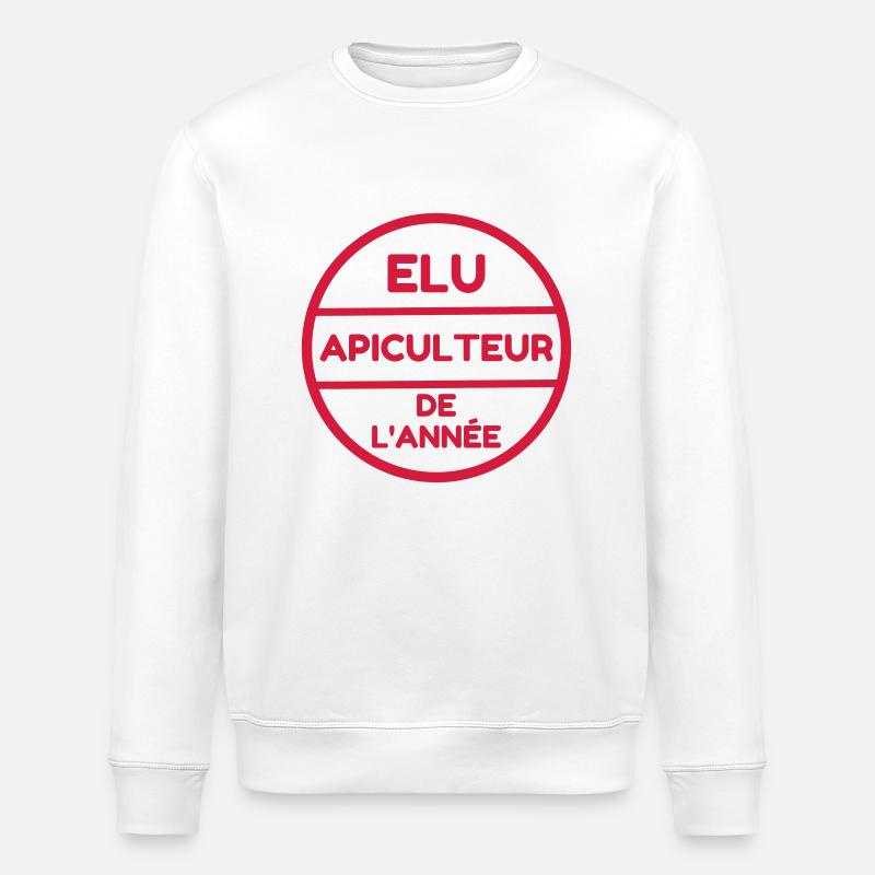 Beekeeping Beekeeper Bee Imker Apiculture - Stanley/Stella ROLLER Unisex Organic Sweatshirt - white