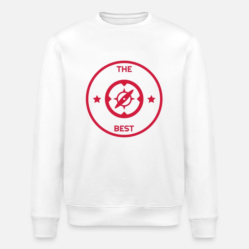 Geocaching / Geocacher / Kompass / Wald - Stanley/Stella Unisex Bio-Sweatshirt ROLLER - Weiß