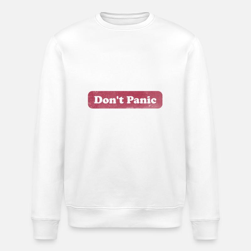 Ne paniquez pas - Auto-stoppeur - Sweat bio ROLLER Stanley/Stella Unisexe - blanc