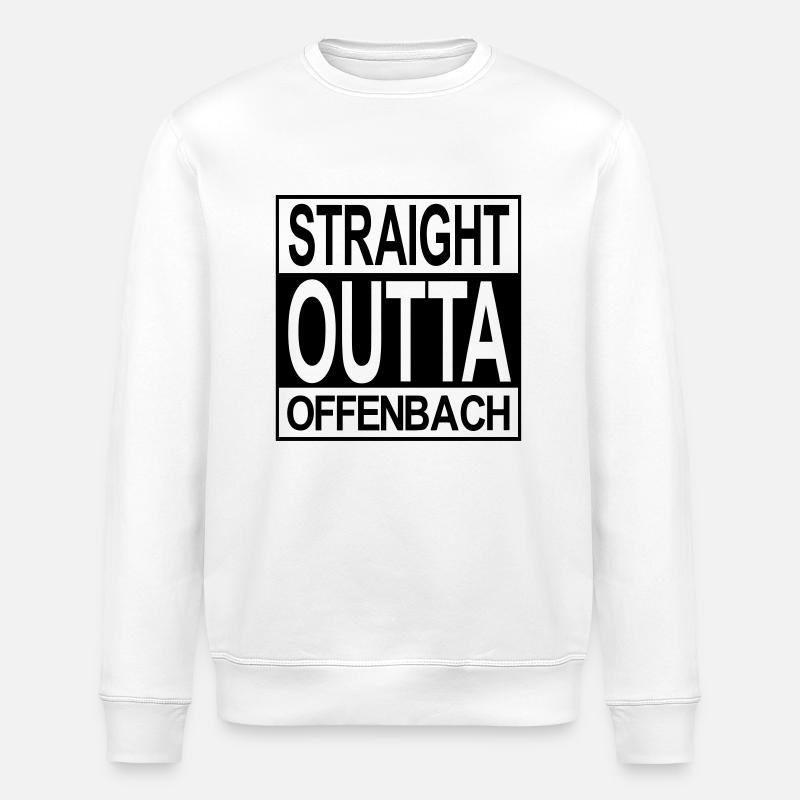 Straight outta Offenbach - Stanley/Stella Unisex Bio-Sweatshirt ROLLER - Weiß